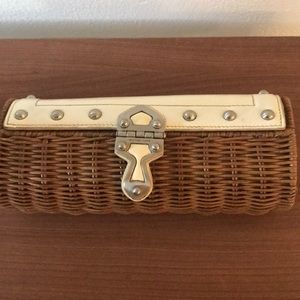 Michael Kors straw clutch